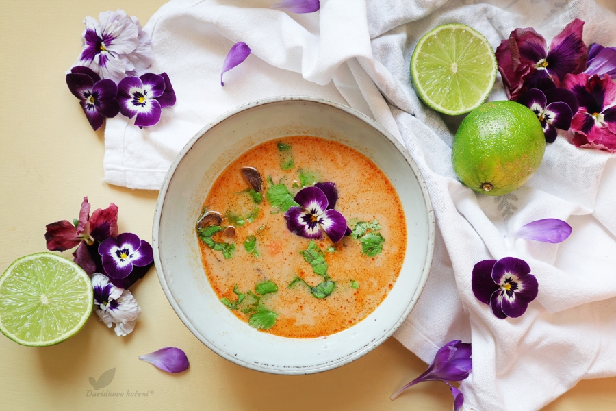 Thajská krevetová polévka